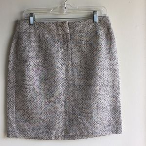 Loft printed linen skirt size 4 fits like size 8